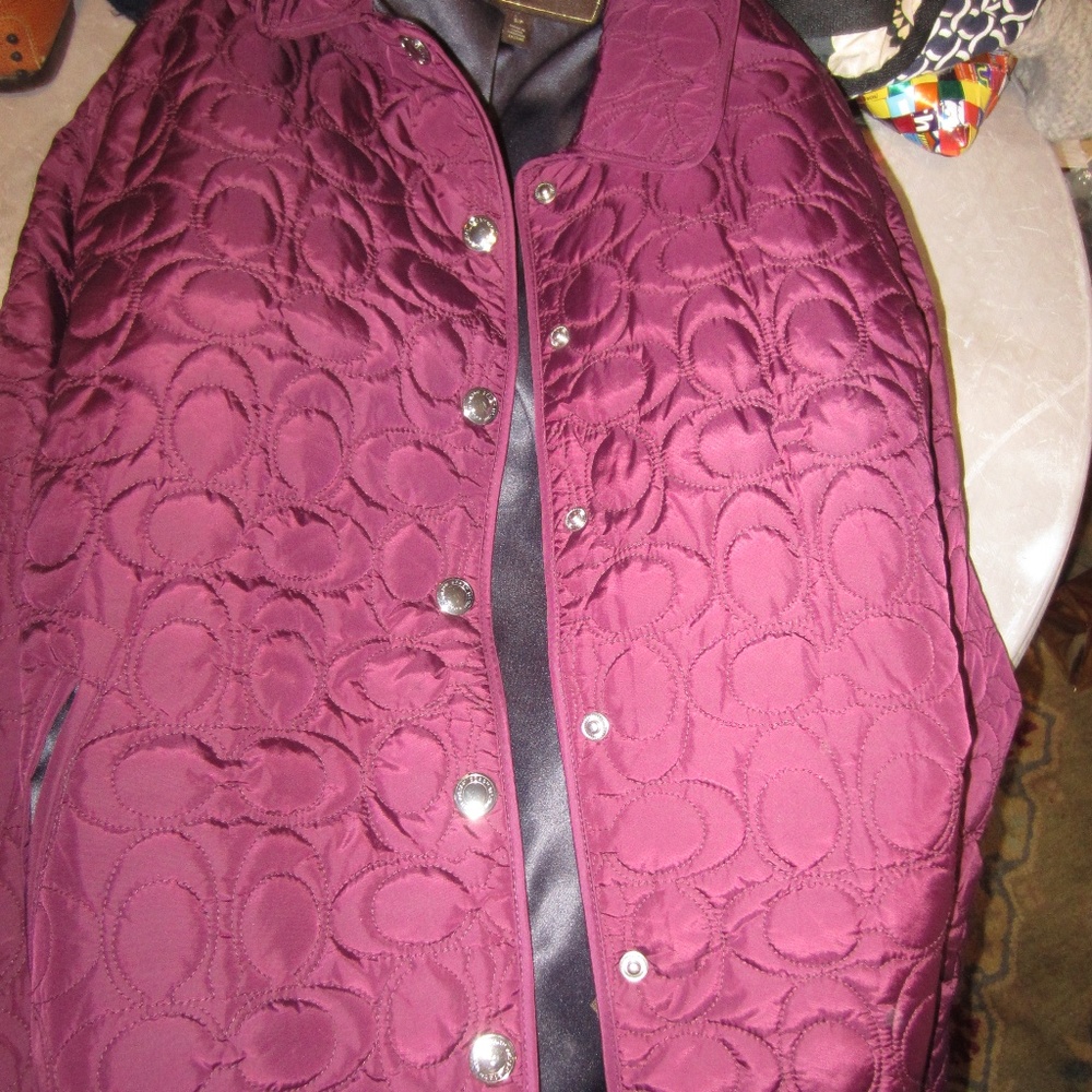 Coach Spring Jacket- Mulberry (with original tag)